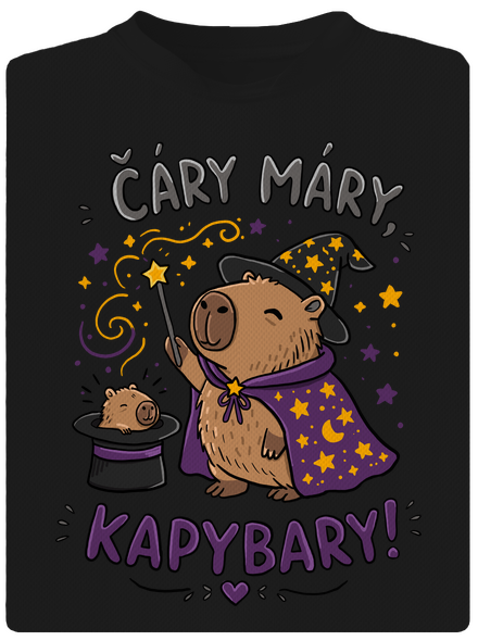 Čáry máry kapybary dětské sportovní tričko Black