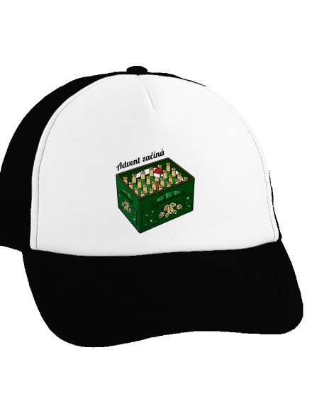 Advent začíná kšiltovka truckerka Black cap