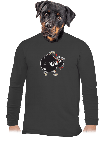 Bomby pánské dlouhý rukáv Dark Grey