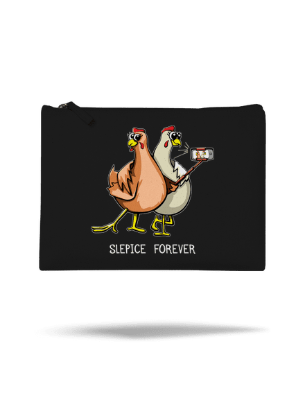 Slepice forever taštička Black