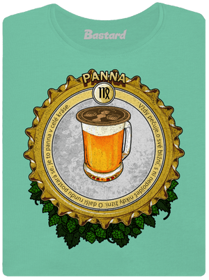 Pivní horoskop: Panna dámské tričko premium Mint Mal