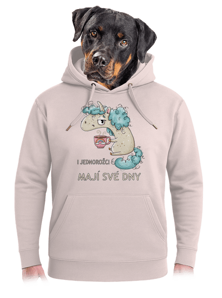 Jednorožci mají své dny unisex mikina premium Rose Chalk