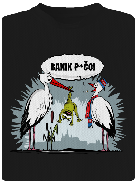 Banik p*čo! pánské sportovní tričko Black