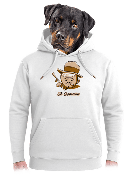Al Cappuccino unisex mikina premium Snowwhite