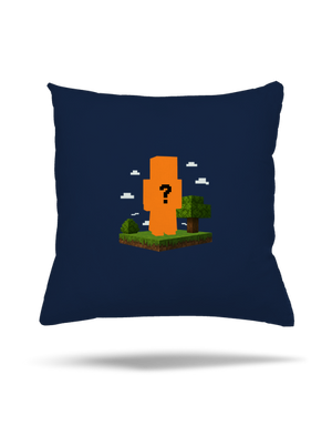 Minecraft z vlastní fotky polštář Dark Navy
