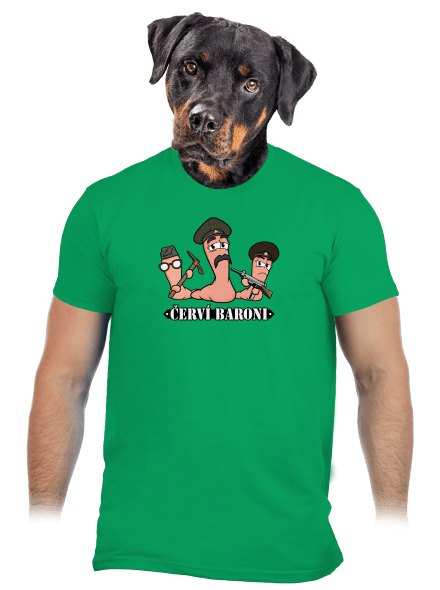 Červí baroni pánské tričko Kelly Green