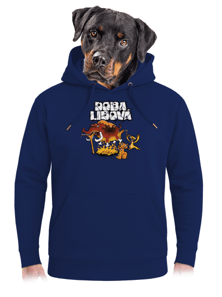 Doba libová unisex mikina premium Navy