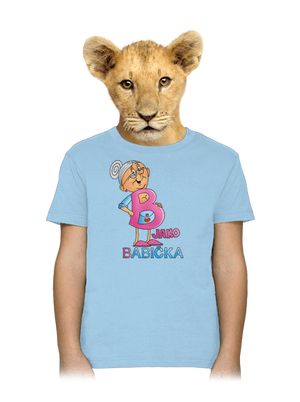 B jako babička dětské tričko Sky Blue