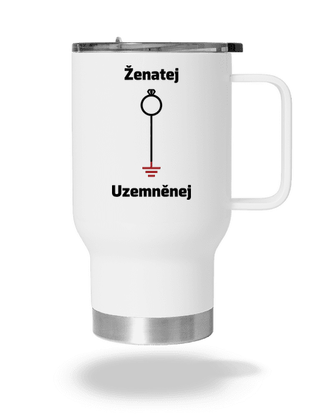 Ženatej a uzemněnej termohrnek White