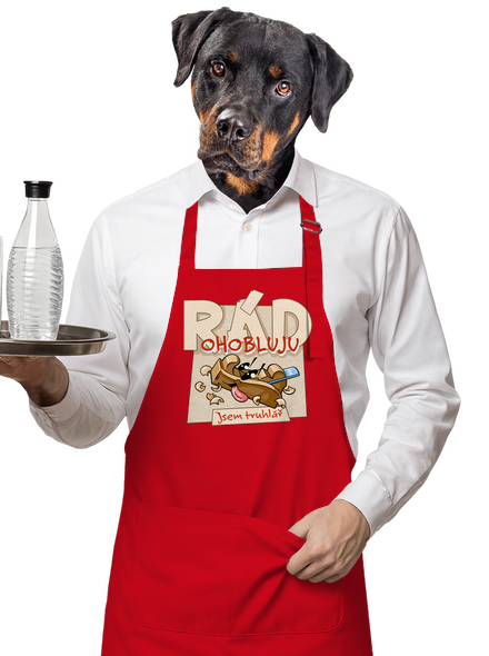 Jsem truhlář zástěra Red