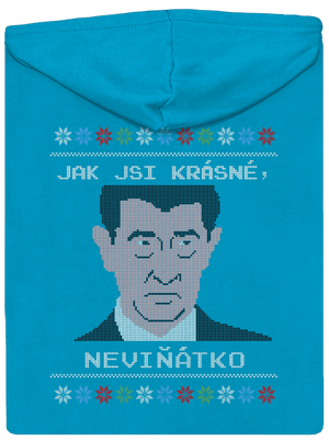 Neviňátko dámská mikina na zip Blue Atol