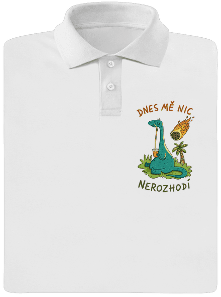 Nic mě nerozhodí pánská polokošile White