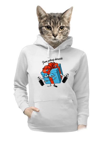 Dáreček dámská mikina klokanka White