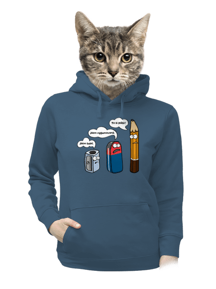To si pište dámská mikina klokanka Denim