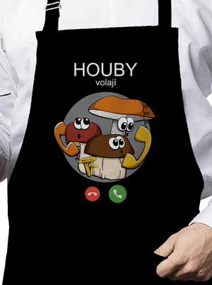 Houby volají zástěra Black