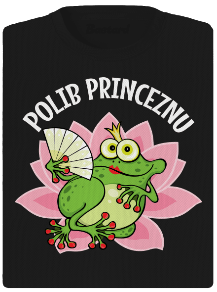 Polib princeznu a prince dámské sportovní tričko Black