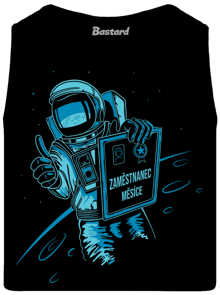 Zaměstnanec měsíce pánské tílko Black