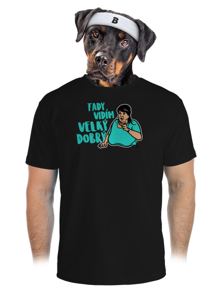 Velký dobrý pánské sportovní tričko Black