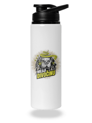 Miluji divočinu lahev na vodu White