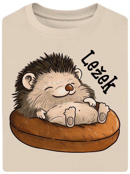 Ležek unisex tričko oversized Almond