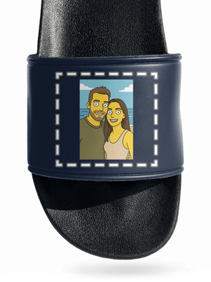 Simpsonovi z vlastní fotky pantofle Navy