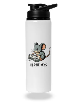 Herní myš lahev na vodu White