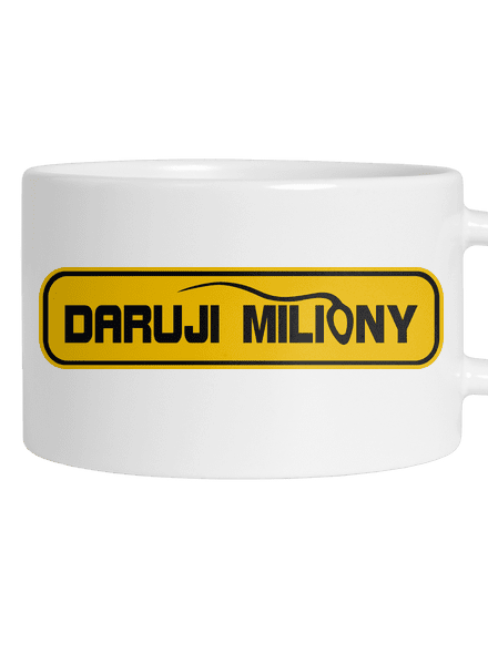 Miliony hrnek makronka White