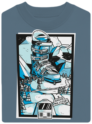 Lyžák unisex mikina bez kapuce Nordic Blue