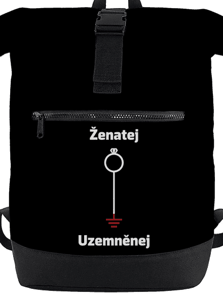 Ženatej a uzemněnej batoh Black