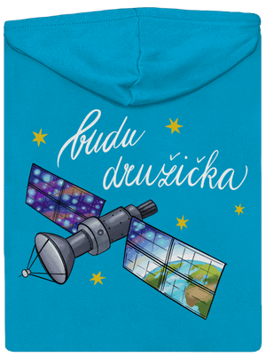Budu družička dámská mikina na zip Blue Atol