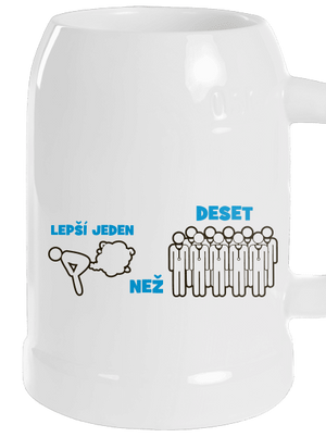 Jeden prd půllitr White