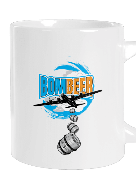 BomBeer velký hrnek White