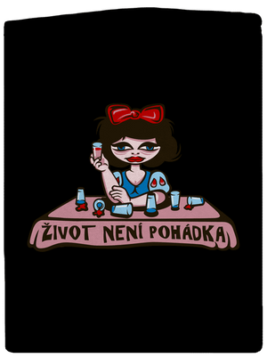 Sněhurka dámská mikina na zip Black