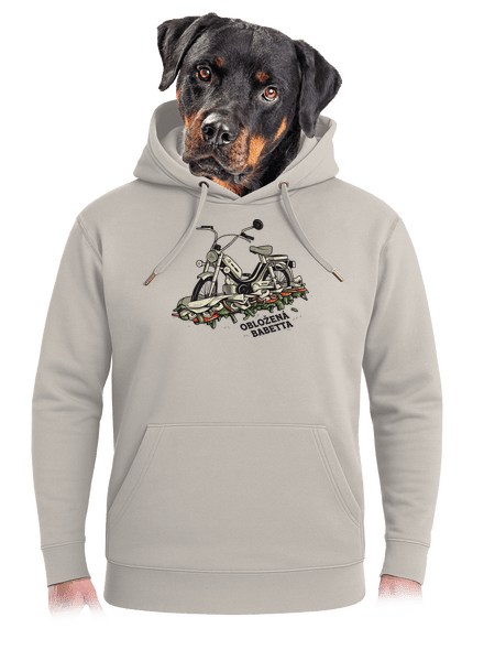 Obložená Babetta unisex mikina premium Pastel Macchiato