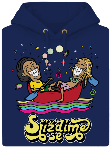 Sjíždíme se unisex mikina premium Navy