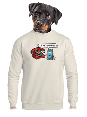 unisex mikina bez kapuce