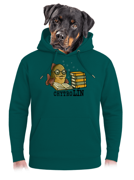 Chytrolín unisex mikina premium Emerald Green