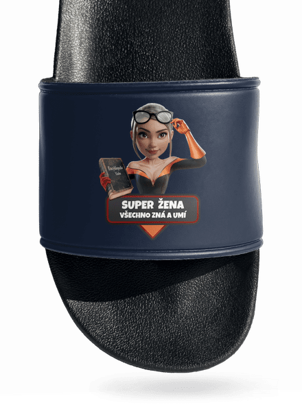 Super máma pantofle Navy