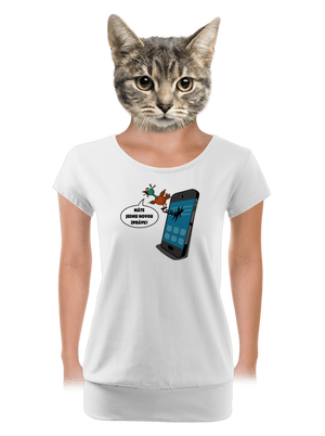 dámské tričko s lemem