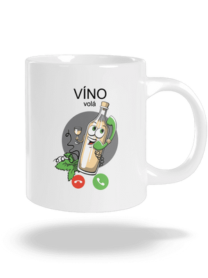 Bílé víno volá velký hrnek White