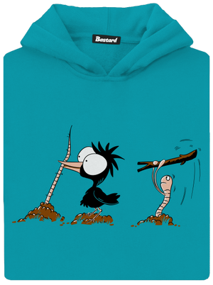 Nesprávný konec dětská mikina klokanka Hawaiian Blue