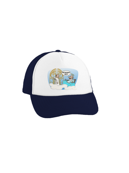 Nebeská aplikace kšiltovka truckerka French Navy cap