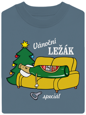 Vánoční ležák unisex mikina bez kapuce Nordic Blue
