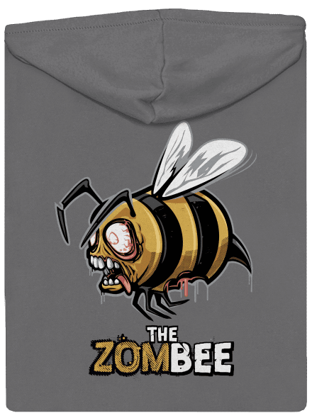ZomBee - žlutá dámská mikina na zip Steel Gray