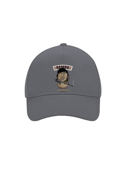 Brambor kšiltovka baseballka Graphite grey