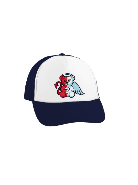 Anděl vs. ďábel kšiltovka truckerka French Navy cap