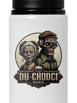 Dů-chodci lahev na vodu White