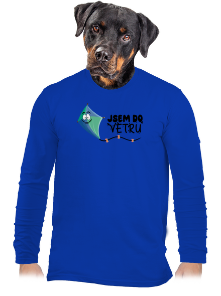 Do větru pánské dlouhý rukáv Royal Blue