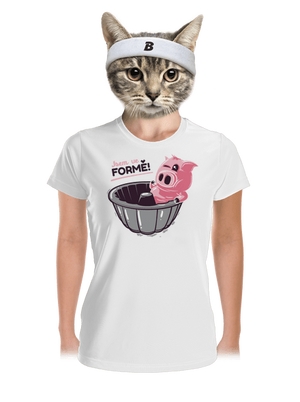 Ve formě dámské sportovní tričko White