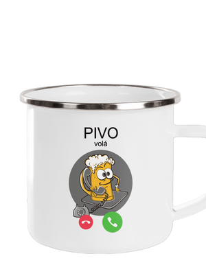 Pivo volá plecháček White